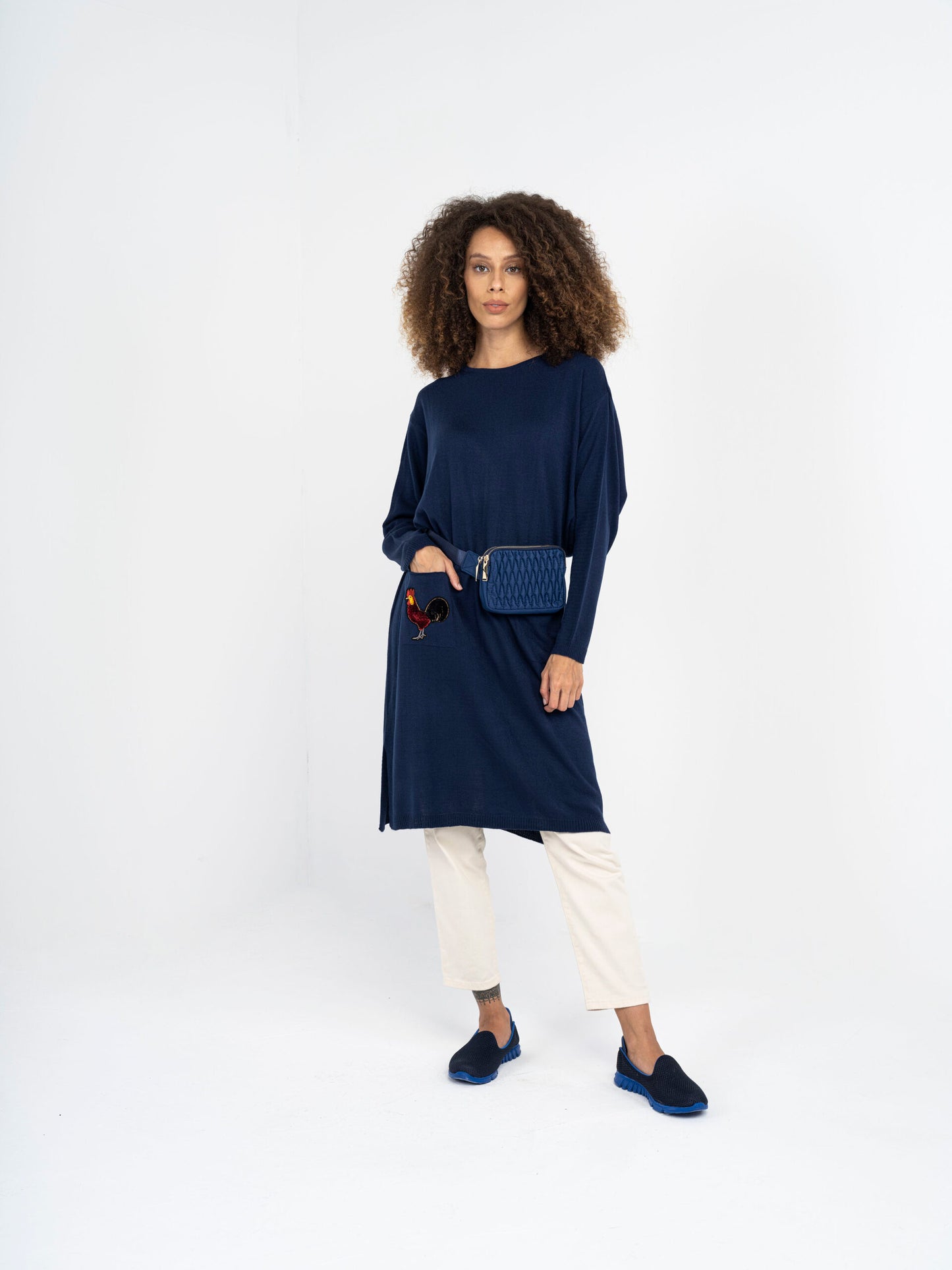 Rooster Tunik Lacivert